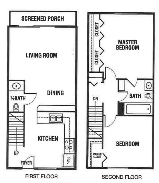 Two Bed 1.5 Bath TH - Bronze