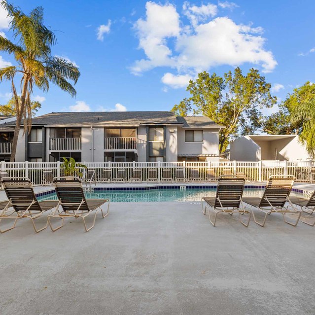 The Park at Murano -  Swimming Pool with Outdoor Chaise Lounge Chairs